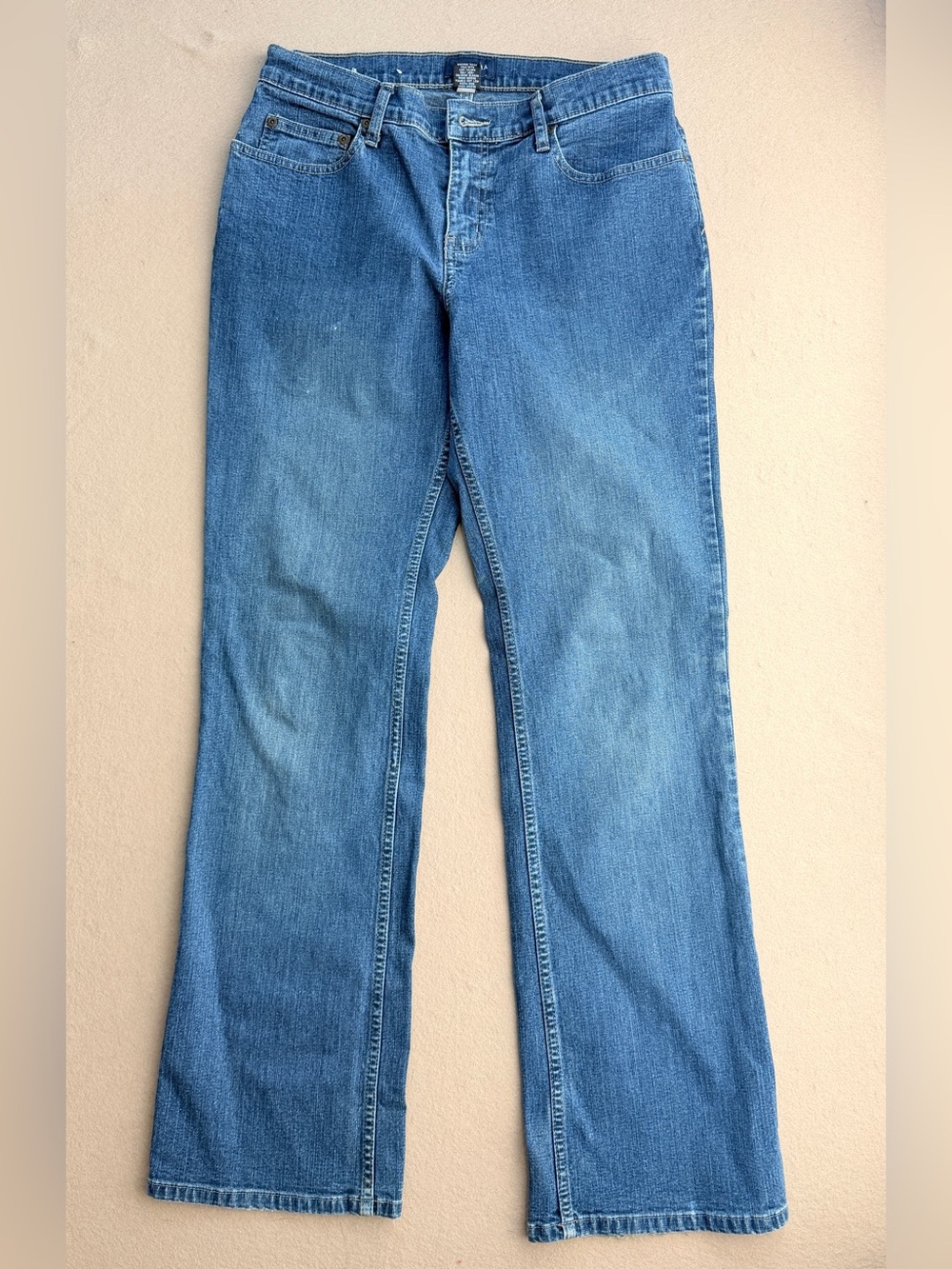 Sonoma Classic Mid rise Denim Flared Faded Jeans Casual Women's 29W 8 cotton